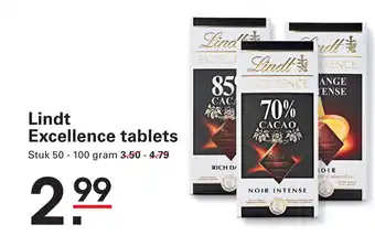 Sligro Lindt Excellence tablets aanbieding