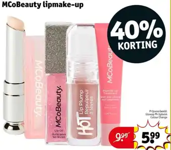 Kruidvat MCoBeauty Lipmake-up aanbieding