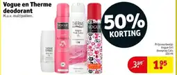 Kruidvat Vogue en Therme deodorant aanbieding