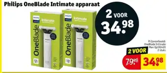Kruidvat Philips OneBlade Intimate apparaat aanbieding