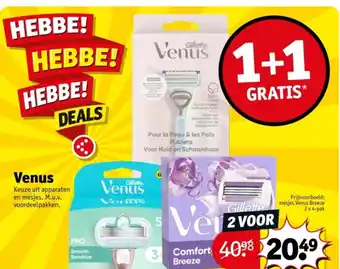 Kruidvat Venus aanbieding