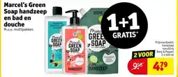 Kruidvat Marcel's Green Soap handzeep en bad en douche aanbieding