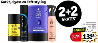 Kruidvat Got2b, Syoss en Taft styling aanbieding