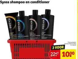 Kruidvat Syoss shampoo en conditioner aanbieding