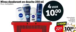 Kruidvat Nivea deodorant en douche 250 ml aanbieding