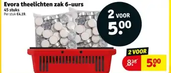 Kruidvat Evora theelichten zak 6-uurs aanbieding