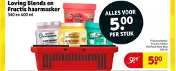 Kruidvat Loving Blends en Fructis haarmasker aanbieding