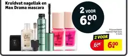 Kruidvat Kruidvat nagellak en Max Drama mascara aanbieding