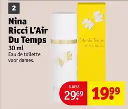 Kruidvat Nina Ricci L'Air Du Temps aanbieding