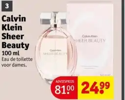 Kruidvat Calvin Klein Sheer Beauty aanbieding