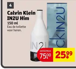 Kruidvat Calvin Klein IN2U Him aanbieding