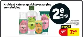 Kruidvat Kruidvat Natures gezichtsverzorging en reiniging aanbieding