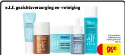 Kruidvat e.l.f. gezichtsverzorging en reiniging aanbieding