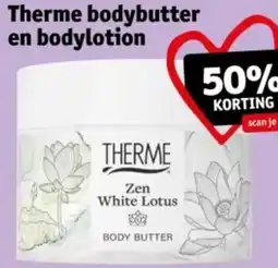 Kruidvat Therme bodybutter en bodylotion aanbieding