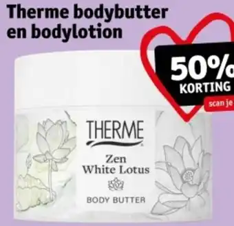 Kruidvat Therme bodybutter en bodylotion aanbieding