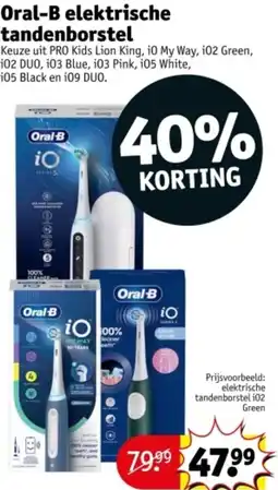 Kruidvat Oral-B elektrische tandenborstel aanbieding