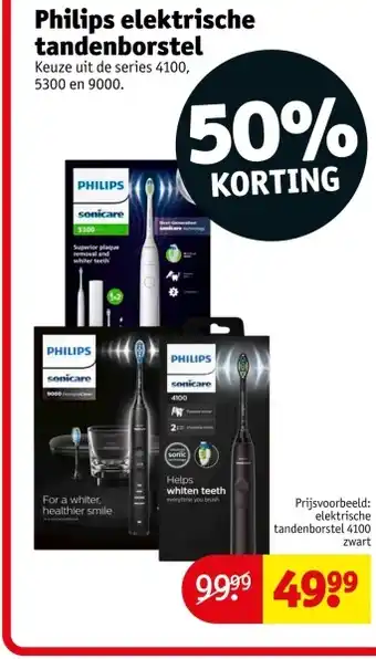 Kruidvat Philips elektrische tandenborstel aanbieding