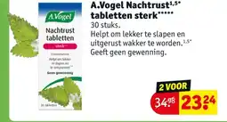 Kruidvat A.Vogel Nachtrust tabletten sterk aanbieding