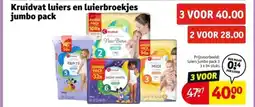 Kruidvat Kruidvat luiers en luierbroekjes jumbo pack aanbieding