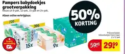 Kruidvat Pampers babydoekjes grootverpakking aanbieding