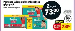 Kruidvat Pampers luiers en luierbroekjes giga pack aanbieding