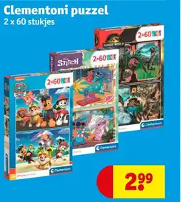 Kruidvat Clementoni puzzel aanbieding
