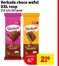 Kruidvat Verkade choco wafel XXL reep aanbieding