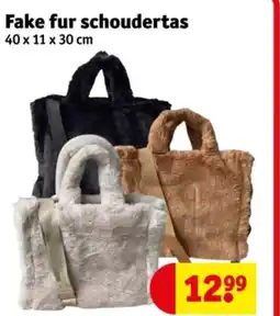 Kruidvat Fake fur schoudertas aanbieding