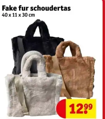Kruidvat Fake fur schoudertas aanbieding