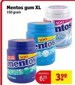 Kruidvat Mentos gum XL aanbieding