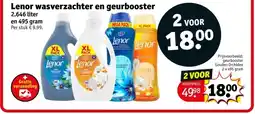 Kruidvat Lenor wasverzachter en geurbooster aanbieding