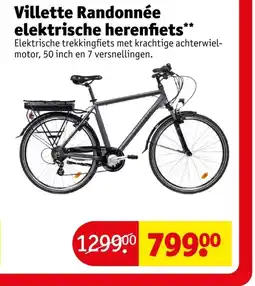 Kruidvat Villette Randonnée elektrische herenfiets aanbieding
