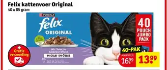 Kruidvat Felix kattenvoer Original aanbieding
