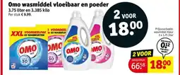 Kruidvat Omo wasmiddel vloeibaar en poeder aanbieding