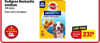 Kruidvat Pedigree Dentastix medium aanbieding