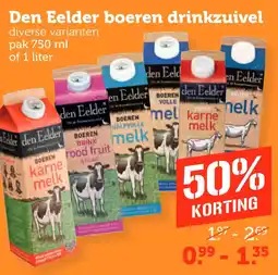 Coop Den Eelder boeren drinkzuivel aanbieding