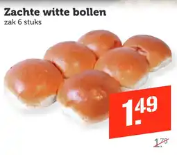 Coop Zachte witte bollen zak 6 stuks aanbieding
