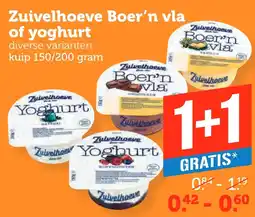 Coop Zuivelhoeve Boer'n vla of yoghurt aanbieding