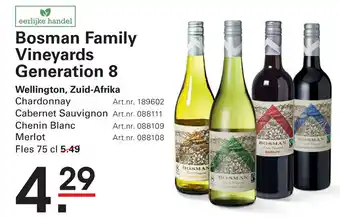 Sligro Bosman Family Vineyards Generation 8 aanbieding