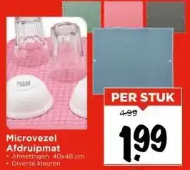 Vomar Voordeelmarkt Microvezel Afdruipmat aanbieding