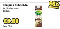 Budget Food Campina Dubbelvla Vanille-Chocolade aanbieding