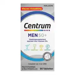 Plein.nl gratis verzending1+1 gratis: Centrum Men 50+ Multivitaminen 90 aanbieding