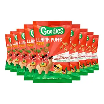 Plein.nl 9x Goodies Snack Llama Puffs Pizza aanbieding