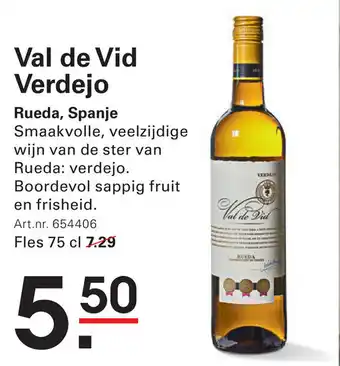 Sligro Val de Vid Verdejo aanbieding