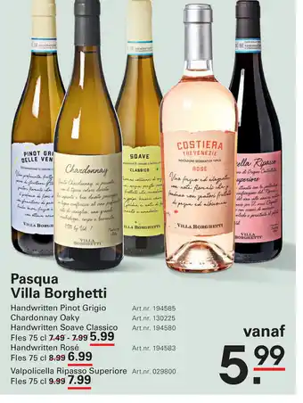 Sligro Pasqua Villa Borghetti aanbieding