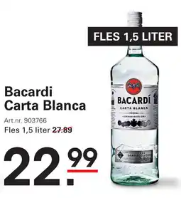 Sligro Bacardi Carta Blanca aanbieding