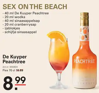 Sligro De Kuyper Peachtree aanbieding