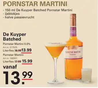 Sligro De Kuyper Batched aanbieding