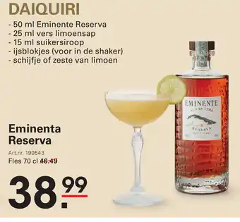 Sligro Eminenta Reserva aanbieding