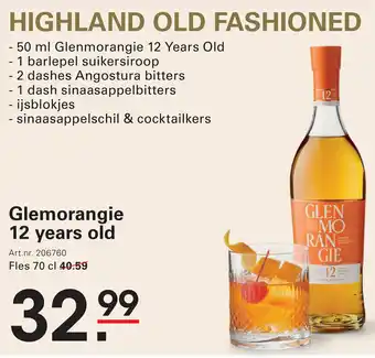Sligro Glemorangie 12 years old aanbieding